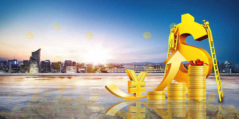 图片[7]-黄色背景图片，可用于金融投资宣传背景海报（PSD下载修改）