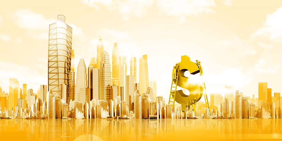 图片[8]-黄色背景图片，可用于金融投资宣传背景海报（PSD下载修改）