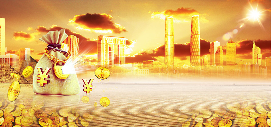 图片[5]-黄色背景图片，可用于金融投资宣传背景海报（PSD下载修改）