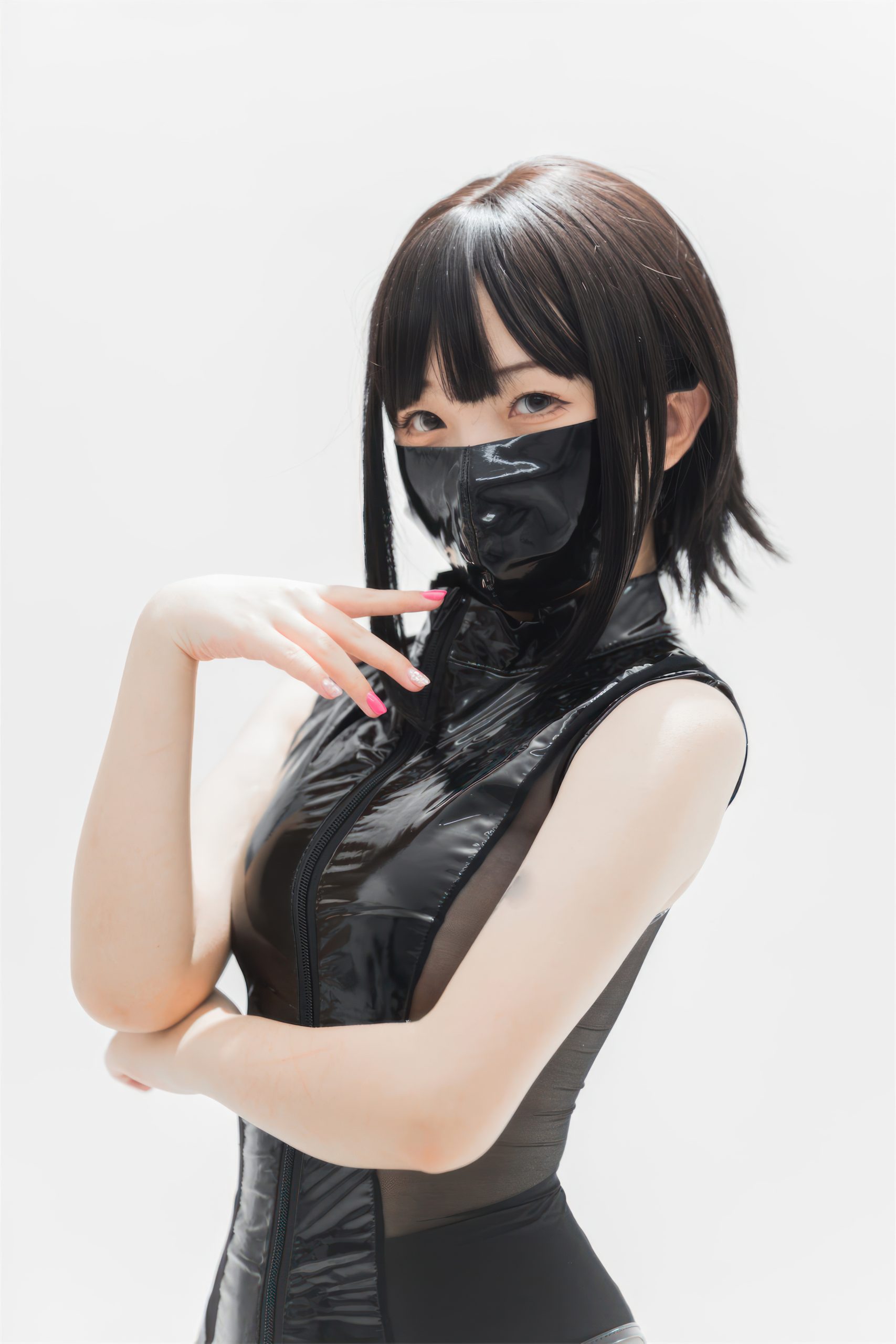 图片[2]-花铃 灰丝皮衣风[73P-287MB]-美图世界