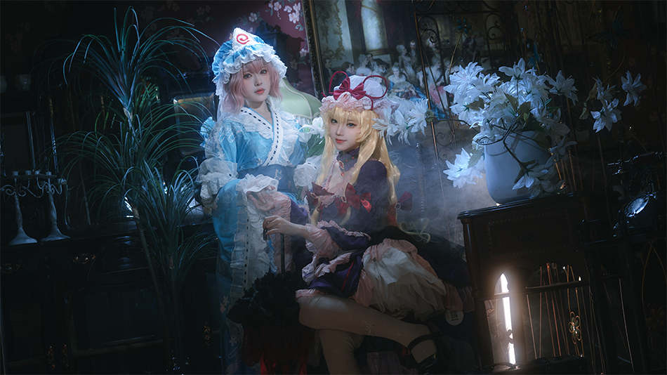 图片[3]-美图网-美图世界，无限精彩！-花柒Hana 八云紫+西行寺幽幽子