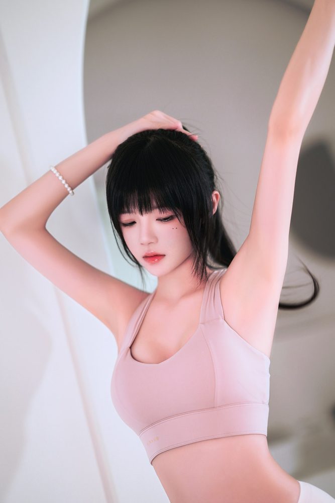 桜桃喵 粉嫩瑜伽服[45P-282MB]-美图世界