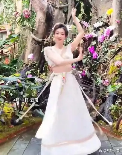 图片[3]-眉姐姐泼水节跳孔雀舞太绝了