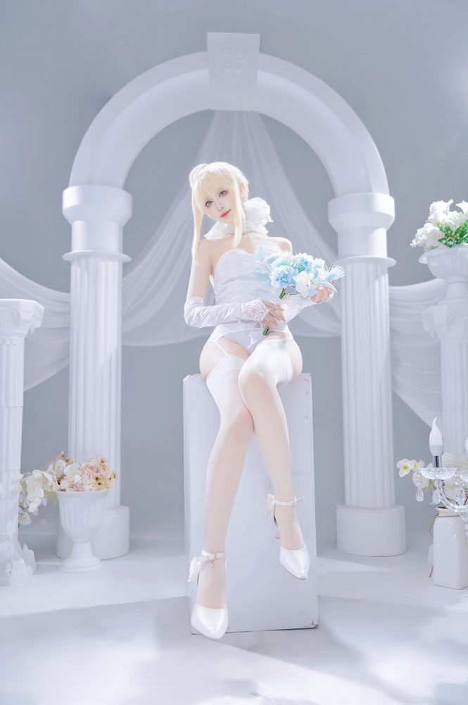 Shika小鹿鹿 FGO Saber花嫁[22P-284M]-美图世界